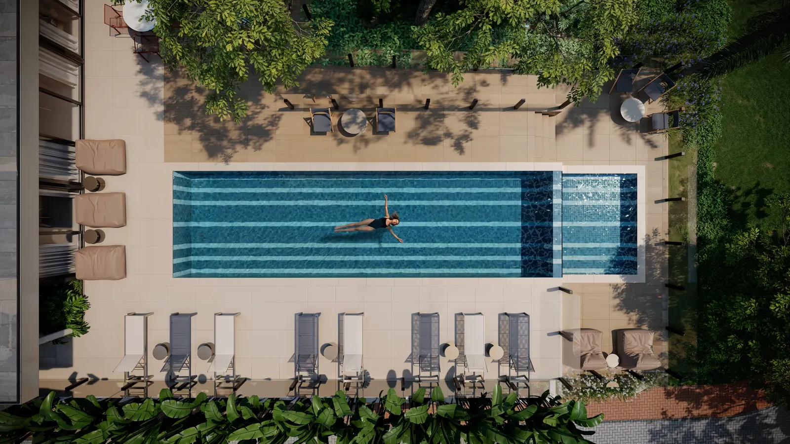 Piscina principal do Casa Tua